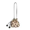 Comércio Exterior Transfronteiriço Nova Moda Bolinhas Cordão Saco da Sorte Design de Nicho Bolsa Saco Bolsa Feminina Ombro Único Transversal Tendência