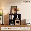 Armário divisor de apartamento pequeno armário de cabeceira madeira maciça armário pequeno armário de armazenamento para casa estante de livros estante de armazenamento de chão armário de armazenamento para sala de estar