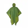 Capa de Chuva Poncho Multifuncional Três em Um para Atividades ao Ar Livre, Caminhadas e Acampamento, Capa de Chuva Portátil de PU de Peça Única