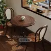 Mesas e Cadeiras de Café, Estilo Retro Americano Comercial Moderno, Mesas para Padaria e Loja de Sobremesas, Cadeiras de Jantar de Madeira Maciça para Restaurante