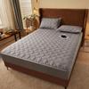 Cross-border Amazon Washed Cotton Capa de cama acolchoada All-inclusive Solid Color Bed Cover Simmons Colchão Capa protetora