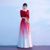 Vestido de Performance para Coro Feminino, Novo Vestido Longo para Apresentadora, Estudante, Adulto, Recitação de Poesia, Banquete, Elegante Vestido de Noite