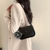 Bolsa Pequena Tendência 2023 Nova Moda Textura Fofa Bolsa de Ombro High-end Versátil Transversal Cor Sólida Pequena Bolsa Quadrada