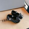 Zapatos de Salón Individuales Estilo Chanel para Niñas Nueva Colección Primavera 2025 Zapatos Pequeños de Cuero con Temperamento para Niñas Zapatos de Princesa Mary Zhenhan