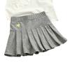 Vestido de Verão para Menina Saia Curta Estilo Western de Bebê Infantil Personalizado Tendência Marca Estilo Coreano Amor Versátil Saia Plissada Saia de Princesa
