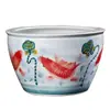 Fabricante de tanques de loto de cerámica de Jingdezhen, tanque grande para tortugas y peces, tanque grande de loto marino para patio, tanque de agua grande integrado