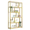 Estantería de pie con estantes, estante simple multicapa para almacenamiento en sala de estar, estantería, soporte para flores, cosméticos, decoración de lujo ligero