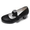 Sapatos Femininos Pretos Retro Franceses de Salto Alto Bloco Baixo 2026 Novo Outono Versátil Aumenta-Altura Bico Redondo Mary Janes