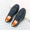 Otoño 2024 Zapatos de plataforma para hombre, tallas grandes, informales, de cuero, con cordones, bajos, con borlas Brock