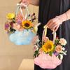 Día del Maestro Bolsa Nueva de Dulces Caja de Flores Caja para Arreglo Floral Tarjeta de Regalo Floristería Floral Hecho a Mano Materiales DIY