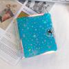 Mini concha de PVC transparente de 3 agujeros para hojas sueltas, cubierta de cuero suave, libro de mano para estudiante A7, carpeta reemplazable desmontable