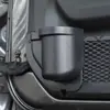 Adecuado para Jeep Wrangler JL interior del coche portavasos de puerta bolsillo de puerta caja de almacenamiento de malla portavasos de puerta traje