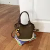 Bolso pequeño casual simple transfronterizo para mujer, nuevo bolso de mano de moda para el trabajo 2026, bolso tipo cubo elegante con textura de estilo extranjero, bolso cruzado