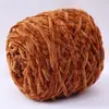 0.1kg Chenilla Terciopelo Dorado Lana Bufanda Tejida para Hombres y Mujeres DIY Hecho a Mano Tejer Suéter Gancho de Crochet Zapatillas Hilo Grueso