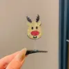 Pinza para el Cabello de Reno Navideño para Mujer Pinza para el Cabello de Fiesta Festiva Accesorio para el Peinado Accesorios de Disfraz Cosplay Lindo Doble Pinza Accesorios para el Cabello