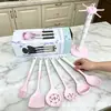 Utensílios de Silicone Resistentes a Altas Temperaturas em Estoque do Fabricante, Espátula de Cozinha Que Não Danifica a Panela, Antiaderente, Escumadeira Doméstica, Espátula, Utensílios de Cozinha Atacado