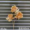 Flores Artificiales Doradas para Decoraciones de Boda, Accesorios para Arreglos Florales de Año Nuevo, Materiales para Arreglos de Boda, Flores Falsas Doradas, Fábrica de Flores de Plástico
