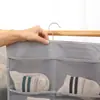 Nova Bolsa de Armazenamento Suspensa Estilo Novo Pano Oxford para Pendurar na Parede Dormitório Armazenamento de Roupas Íntimas Meias Sutiãs Lado Duplo Pacote com 15 Pacote com 30 Bolsa Suspensa