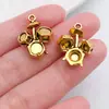 Retro Nota Dorada Música Guitarra Instrumento Musical Tambores Dy Colgante Pulsera Pendientes Llavero Accesorios