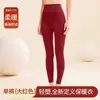 Conjunto de Roupa Íntima Térmica para Mulheres, Camada de Base Quente Espessada com Gola Quadrada, Camiseta Térmica Sem Costura de Seda e Caxemira para o Inverno