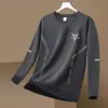 Envío RápidoSudadera Estampada de Cuello Redondo para Hombre, Nueva de Primavera/Otoño, Holgada de Manga Larga, Pulóver, Camiseta Básica Casual a la Moda, Moderna