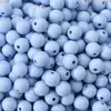 Contas Redondas Acrílicas Cor de Creme Sorvete 8-10mm Feitas à Mão DIY Joias com Contas Contas Soltas Materiais para Pulseira