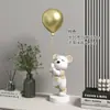 Ornaments de Chão de Sala de Estar de Astronauta de Luxo Decorações para Gabinete de TV e Sofá Presentes de Inauguração