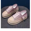Zapatos Blancos de Grulla de Almohada Dos Usos para Mujer 2026 Primavera/Verano Nuevos Versátiles Suela Gruesa sin Cordones Transpirables Suela Suave Casual Retro