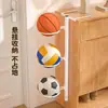 Estante de Almacenamiento para Baloncesto Montado en la Pared Estante para Balones Estante de Almacenamiento para Fútbol Estante para Balones del Hogar Gabinete Lateral Estante de Colocación para Voleibol Soporte