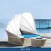 Cama de Exterior, Cadeira de Salão, Pátio de Jardim, Sofá Ninho de Pássaro, Praia ao Ar Livre, Varanda, Piscina, Cama Redonda Grande Preguiçosa para Exterior