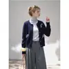 Cárdigan de punto largo con mangas largas, lentejuelas y cuentas estilo coreano para mujer, nueva colección Otoño/Invierno 2026, suéter abrigo suave y versátil