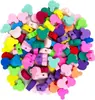 Fatias Coloridas de Argila Macia, Argila Macia Perfurada com Desenhos de Frutas e Letras em Inglês, Conjunto de Contas para Pulseira, Partículas de Argila Macia