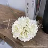 Ramo de Hortensias tipo Paleta Simuladas de 162 Piezas para Decoración de Bodas y Hoteles, Accesorios para Fotografía de Bodas, Flores Artificiales Color Rojo Rosa