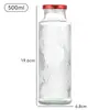 Venta al por mayor, botella de oreja de plata de Nido de Pájaro, tapa de hojalata sellada, subbotella, patrón vertical, vidrio transparente, pegamento de flores, botella vacía