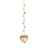Jardín Jardinería Boda Decoración Colorido DIY Combinación de Corazón y Estrella de Cinco Puntas Colgante de Cristal para Coche Suministro Transfronterizo