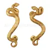 Escultura de Mango con Forma de Serpiente de Cobre Imitación Vintage, Tirador Creativo para Gabinete de Venta Caliente Transfronteriza, Decoración de Puerta con Forma de Animal de Resina