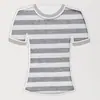 Tejido de punto de algodón personalizado con patrón de rayas, adecuado para camisetas y camisetas interiores de moda de primavera y verano; tejido elástico, transpirable y apto para la piel