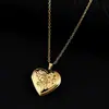 Colar com pingente de medalhão de foto em formato de coração rosa com acabamento espelhado em aço inoxidável, disponível em estoque, superfície espelhada pode conter fotos, colar com corrente cruzada