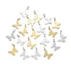 Aço Inoxidável Coroa de Borboleta em Forma de Coração Estrela de Cinco Pontas Pequeno Pingente Acessório Personalizado Simples Galvanizado a Vácuo Ouro 18K