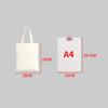 Fabricante de Bolsa de Lona Branca DIY Personalizada com Logo Bolsa de Ombro Bolsa de Mão Aula de Tutoria Compras Mãe Grávida Bolsa para Exame Pré-Natal Personalizada