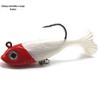 T cauda chumbo peixe 6cm7g flor macia cauda chumbo peixe macio Soft Bait Luya falsa isca mar pesca de água doce pesca robalo