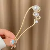 Horquilla de Aleación para Mujer Nueva Primavera 2025 Nuevo Estilo Chino Horquilla en Forma de U con Perla Antigua Accesorio para el Cabello Diario