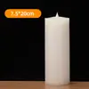 Vela Eletrônica Simulada de LED com Controle Remoto, Cera Real, para Festas de Aniversário, Banquetes e Decorações de Casamento
