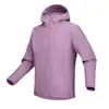 Chaqueta soft shell para exteriores para hombre y mujer, chaqueta cortavientos e impermeable de forro polar fino, chaqueta soft shell con capucha transpirable, ropa de montañismo para exteriores