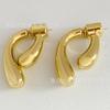Aretes Versátiles con Forma de Gota de Agua Chapados en Oro Cobre Metal Vintage Lujo Ligero Estilo Ins Tendencia 2024 Nuevo Modelo