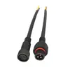 Conector de enchufe macho y hembra impermeable de 3 núcleos para lámpara LED exterior conector de cable de alambre impermeable para automóvil enchufable