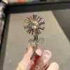 Exquisito y dulce pasador de cristal con pedrería, pinza de cocodrilo, pinza BB, pinza para fleco de frente, pinza lateral, accesorio versátil para el cabello de uso diario