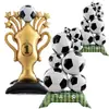 Transfronterizo Nuevo 2026 Trofeo de Fútbol de Pie Globo de Película de Aluminio Arreglo de Decoración para Fiesta del Mundial de México Venta al por Mayor