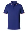 Camisa Polo de Algodón Antibacteriano de Manga Corta, 200g, 40 Hilos, Talla 5A, con Logo Estampado y Bordado, Estilo Clásico Versátil para Hombres y Mujeres