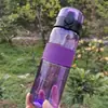 Nueva Taza Espacial de Plástico, Botella de Agua Deportiva Portátil para Exteriores, Taza de Agua Rebotante para Estudiantes, Taza de Plástico con Asa al por Mayor